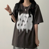 ミーンスプレイオーバーフィットショートスリーブTシャツ