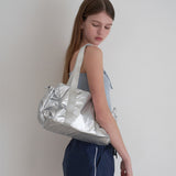 Glossy Ribbon Shoulder Bag_2 color