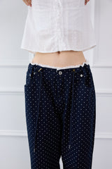 STARRY DOT WIDE PANTS