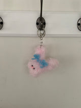Blue Ribbon Bunny Keyring