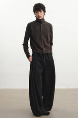 Marl Turtleneck Cardigan