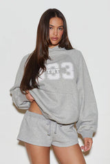 Sporty 333 hoodie - gray