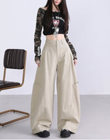 Retro High Waist Wide-Leg Pants – Old Money Style Relaxed Trousers