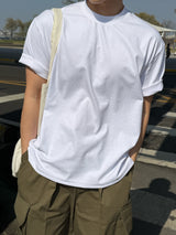 Ponte layered short sleeve t-shirt