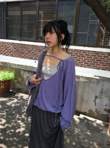 26SS★ [BAONHAUS] Ketone Banding Long Skirt