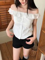 Rerang Frill Off-Shoulder Blouse