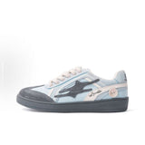 KILLWINNER Blue-gray ジャーマントレーニングシューズ,レトロ,スタイリッシュ,カジュアルシューズ,ユニセックススタイル