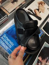 ASCLO Leather Loafer Mules 
