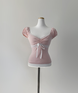 ハッケンリボンレーストップ (light pink)
