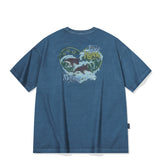 26SS★ Dolphin Hearts Pigment Short Sleeve Tee