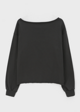 [MADE] Ritz Boat Neck Printed Long Sleeve Tee