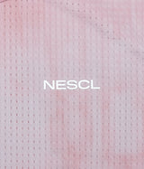 (W) エア ベント タイダイ レーシング ドット シンボル クロップ Tシャツ (Pink)
