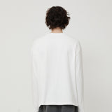MAN ESSENTIAL LONG SLEEVE TEE WHITE