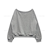 Benki Vintage One-Shoulder Sweatshirt