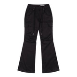 カーゴピンタックブーツカットパンツ (ブラック) F25QD887