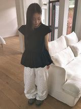 Lijet Flower String Pintuck Wide Pants