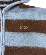 UNISEX ボーダーブークレフーディニット