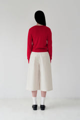 KIRSH PLAIN SOFT TOUCH CARDIGAN - RED  