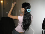 Jelly bean hair clip (Aqua)