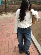 Furry round jacket