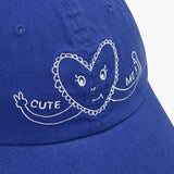 Cute heart cap _blue