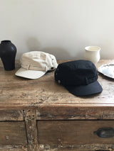 Rivet linen military cap
