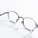 Knouun polygon titanium glasses CODE. 102. E Black N Gray