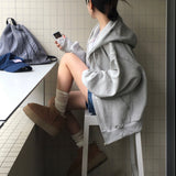 [BELLIDE MADE] Noah, loose fit two-way zip-up hoodie