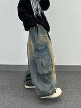western cargo balloon pants