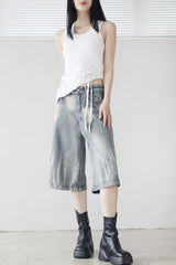 (Unisex) Leke Washing Half Pants