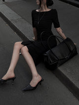 nars leather big tote bag