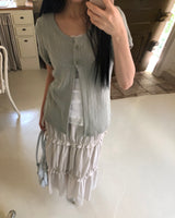 ダレン パンチング ショートスリーブカーディガン