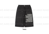 LETTERING DOUBLE-KNEE BERMUDA