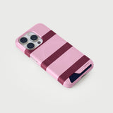 stripe phone case (pink)