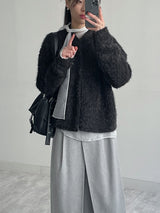 Belly Wool Pleated Skirt