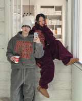 [Mink Brushed] Lotri Velvet Corduroy Crop Hoodie