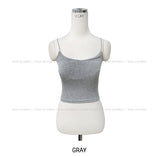 [U-BASIC] Ainey Back Crop Ribbed Sleeveless