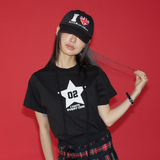 リボンロックTシャツ ブラック