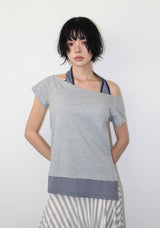 HALTER LAYERED OFF-TEE