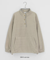 [unisex] Baldeto Brushed Color Matching Fleece Sweatshirt