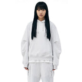 DOUBLE SIDE HOODIE [CLOUD GREY]