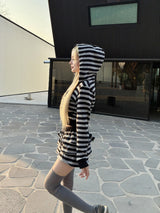 1475. Love stripe cancan mini sk (2color)