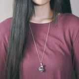 vintage potion necklace silver