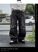 ブエン ディストレスト フレア デニム パンツ