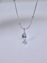 All surgical steel sea conch shell necklace