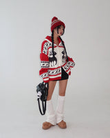 Drop knit roll-up beanie