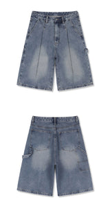 urban carpenter bermuda denim pants (blue)