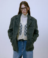 Nordic Knit Button Vest (IVORY)