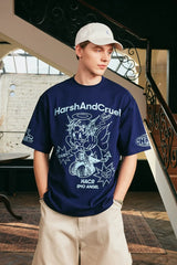 エンジェルグラフィティプリントTシャツ