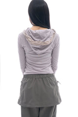 Alicorn draped hooded tee
